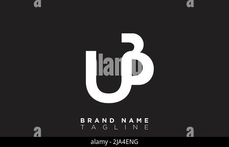 Alphabet letters Initials Monogram logo UB, BU, U and B Stock Vector