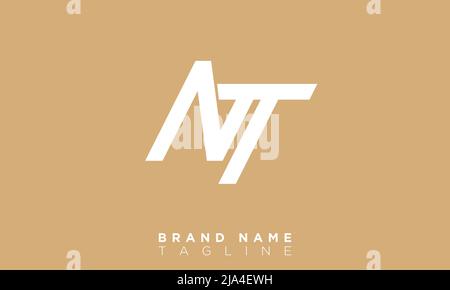 Alphabet letters Initials Monogram logo NT, TN, N and T Stock Vector