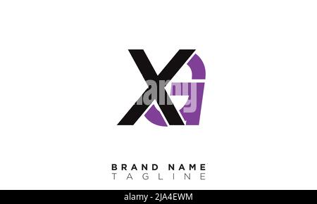 Alphabet letters Initials Monogram logo XG, GX, X and G Stock Vector