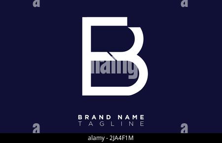 Alphabet letters Initials Monogram logo FB, BF, F and B Stock Vector