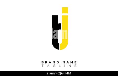 Alphabet letters Initials Monogram logo BJ, JB, B and J Stock Vector