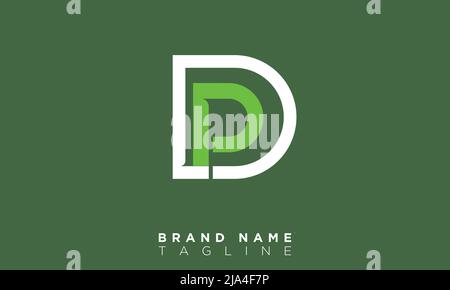 Alphabet letters Initials Monogram logo DP, PD, D and P Stock Vector