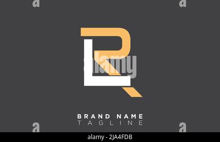Alphabet letters Initials Monogram logo LR, RL, L and R Stock Vector