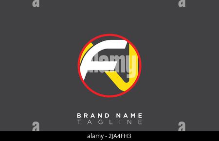 Alphabet letters Initials Monogram logo FN, NF, F and N Stock Vector
