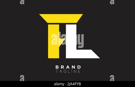 Alphabet letters Initials Monogram logo FL, LF, F and L Stock Vector