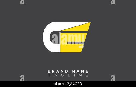 Alphabet letters Initials Monogram logo CE, EC, C and E Stock Vector