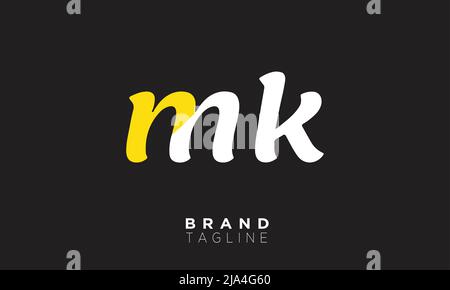 MK Alphabet letters Initials Monogram logo KM, M and K Stock Vector