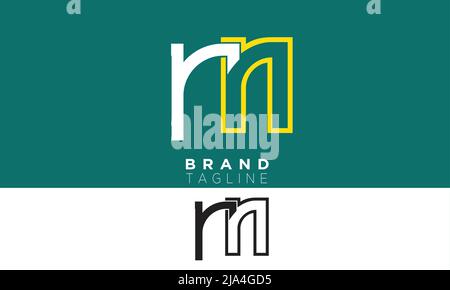 RN Alphabet letters Initials Monogram logo NR, R and N Stock Vector