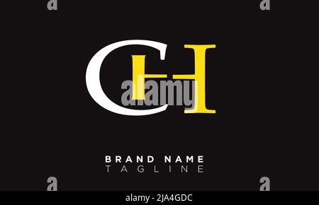 Alphabet letters Initials Monogram logo CH, HC, C and H Stock Vector
