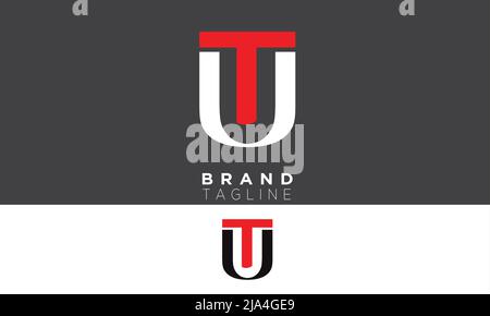 Alphabet letters Initials Monogram logo UT, TU, U and T Stock Vector