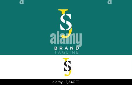 Alphabet letters Initials Monogram logo SJ, JS, S and J Stock Vector