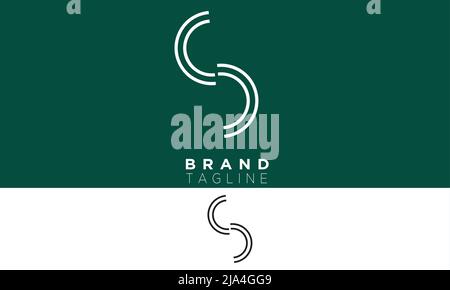 Alphabet letters Initials Monogram logo SC, CS, S and C Stock Vector