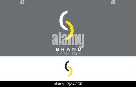 Alphabet letters Initials Monogram logo CS, SC, C and S Stock Vector