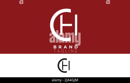 Alphabet letters Initials Monogram logo CH, HC, C and H Stock Vector