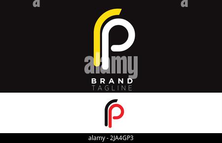 Alphabet letters Initials Monogram logo RP, PR, R and P Stock Vector