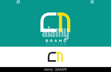 Alphabet letters Initials Monogram logo CN, NC, C and N Stock Vector