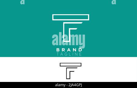 Alphabet letters Initials Monogram logo TF, FT, T and F Stock Vector