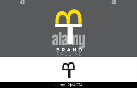 Alphabet letters Initials Monogram logo BT, TB, B and T Stock Vector