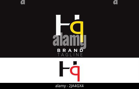 HQ Alphabet letters Initials Monogram logo QH, H and Q Stock Vector