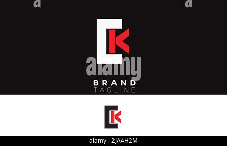 CK Alphabet letters Initials Monogram logo KC, C and K Stock Vector