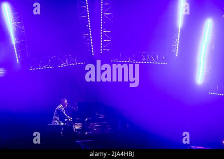 NANJING, CHINA - FEBRUARY 15, 2018 - Luo Dayou (Tayu Lo) tour concert is held at nanjing Olympic Sports Center Gymnasium, Nanjing, Jiangsu Province, C Stock Photo