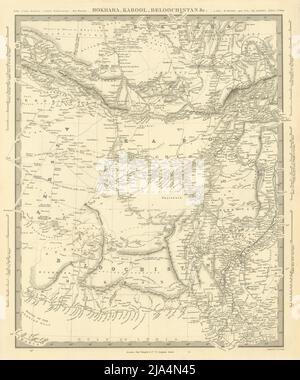 BOKHARA KABUL & BALUCHISTAN. Afghanistan Khorassan Sinde Pakistan. SDUK 1846 map