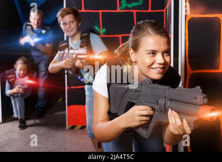 Laser tag children Stock Vector Images - Alamy