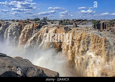 Waterfall on the Orange River in the Augrabies Falls National Park in the Northern Cape Province, South Africa Stock Photo