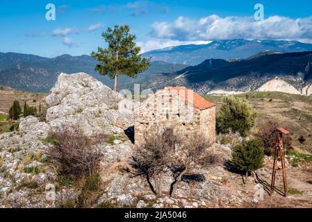 Saint Nicolas' church near Galataria. Paphos District, Cyprus Stock Photo