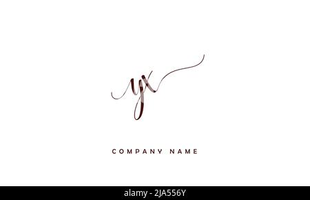 YX, XY Abstract Letters Logo Monogram Stock Vector