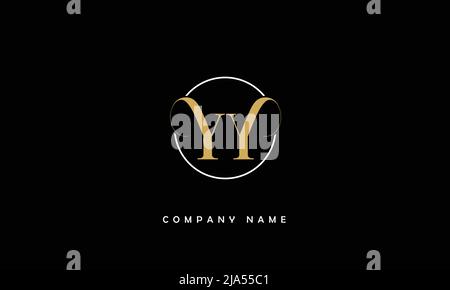 YY Abstract Letters Logo Monogram Stock Vector