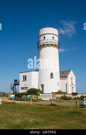 The Old Hunstanton lighthouse, North Norfolk coast, England, UK Stock ...