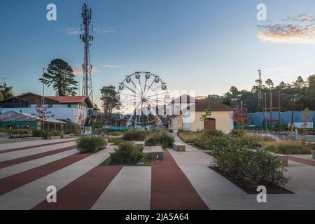 Capivari Park and Ferris Wheel - Campos do Jordao, Sao Paulo, Brazil Stock Photo