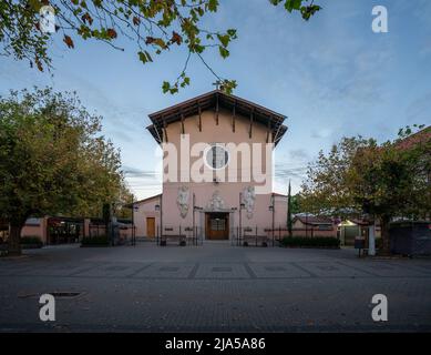 Saint Benedict Church (Igreja Sao Benedito) - Campos do Jordao, Sao Paulo, Brazil Stock Photo