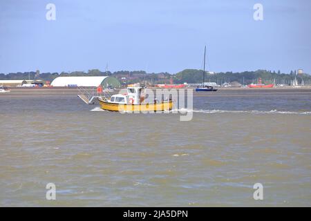 Harwich Harbour Ferry plying it's trade in Harwich Haven. Stock Photo