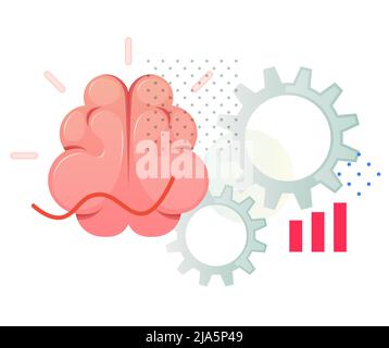 Igniting the Brain Working Process - Icon as EPS 10 File Stock Vector