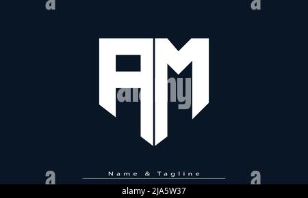 AM Alphabet letters Initials Monogram logo Stock Vector Image & Art - Alamy