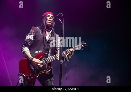 Manchester, UK. 27th May, 2022. Alice Cooper performs at AO Arena, Manchester. 2022-05-27. Credit: Gary Mather/Alamy Live News Stock Photo