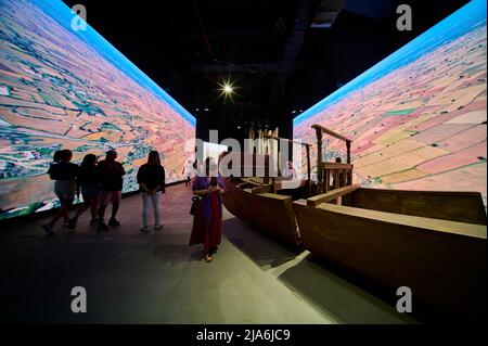 DUBAI, UAE, 22nd March 2022. The interior of the Pakistan Pavilion at the Expo 2020 venue in Dubai, United Arab Emirates. Stock Photo
