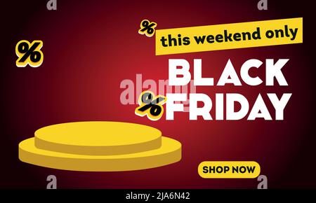 Black Friday banner design.Vector illustration super sale banner template design Stock Vector