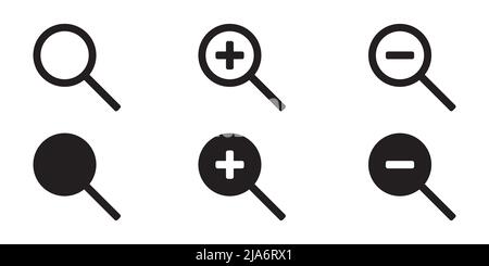 Search icons set. Simple search icon set vector editable. Stock Vector