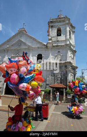 cebu philippines may 2022 balloon vendors at the basilica minore