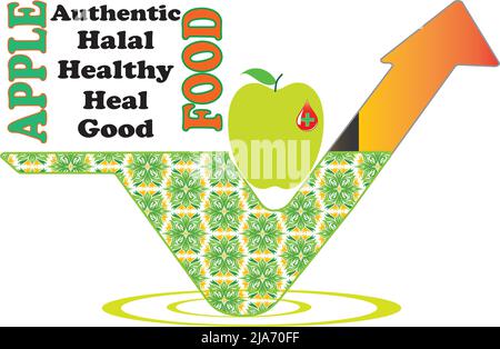 Advantage of Apple. Health Vector Logo. Life campaign concept. For commercial logo Stock Vector