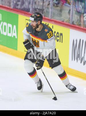 Matthias Plachta Nr.22 of Germany  in the match GERMANY - CZECH REPUBLIC 1-4 IIHF ICE HOCKEY WORLD CHAMPIONSHIP Quarter final  in Helsinki, Finland, May 26, 2022,  Season 2021/2022 © Peter Schatz / Alamy Live News Stock Photo