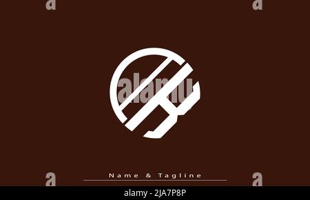 Alphabet letters Initials Monogram logo AK, KA Stock Vector