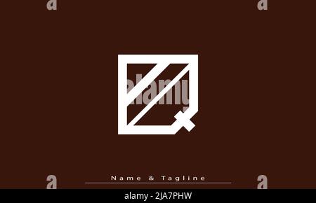 Alphabet letters Initials Monogram logo AQ, QA Stock Vector