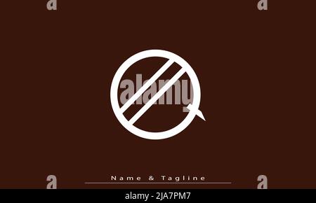 Alphabet letters Initials Monogram logo AQ, QA Stock Vector