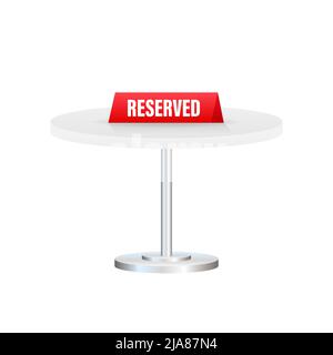 Reserved, great design for any purposes. Vector flat illustration. Sale vector illustration. Stock Vector