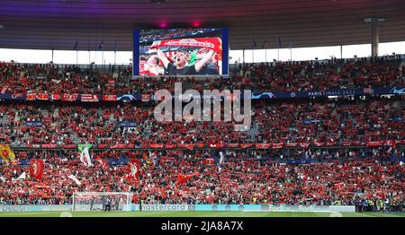 Paris, France, 28th May 2022. A general view inside the stadium during the UEFA Champions League match at Stade de France, Paris. Picture credit should read: David Klein / Sportimage Credit: Sportimage/Alamy Live News Stock Photo