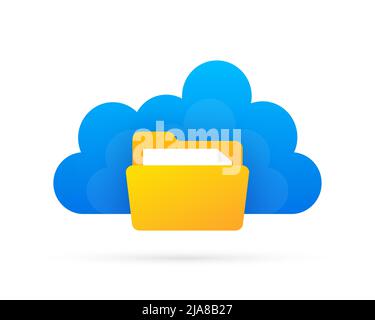Files cloud, great design for any purposes. Abstract infographic. Internet technology. Web banner. Stock Vector